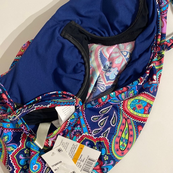 🆕24th & Ocean Tankini Top, Size S - Picture 6 of 7